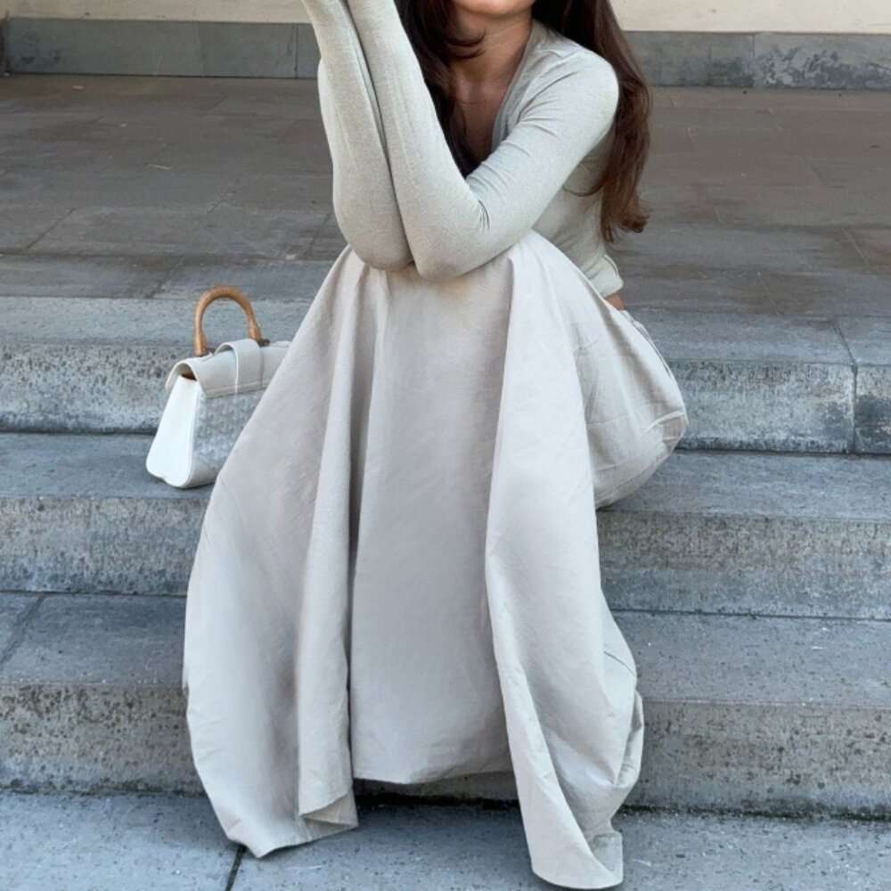 NA-KD Cotton Midi/Maxi Skirt - Picture 2 of 11